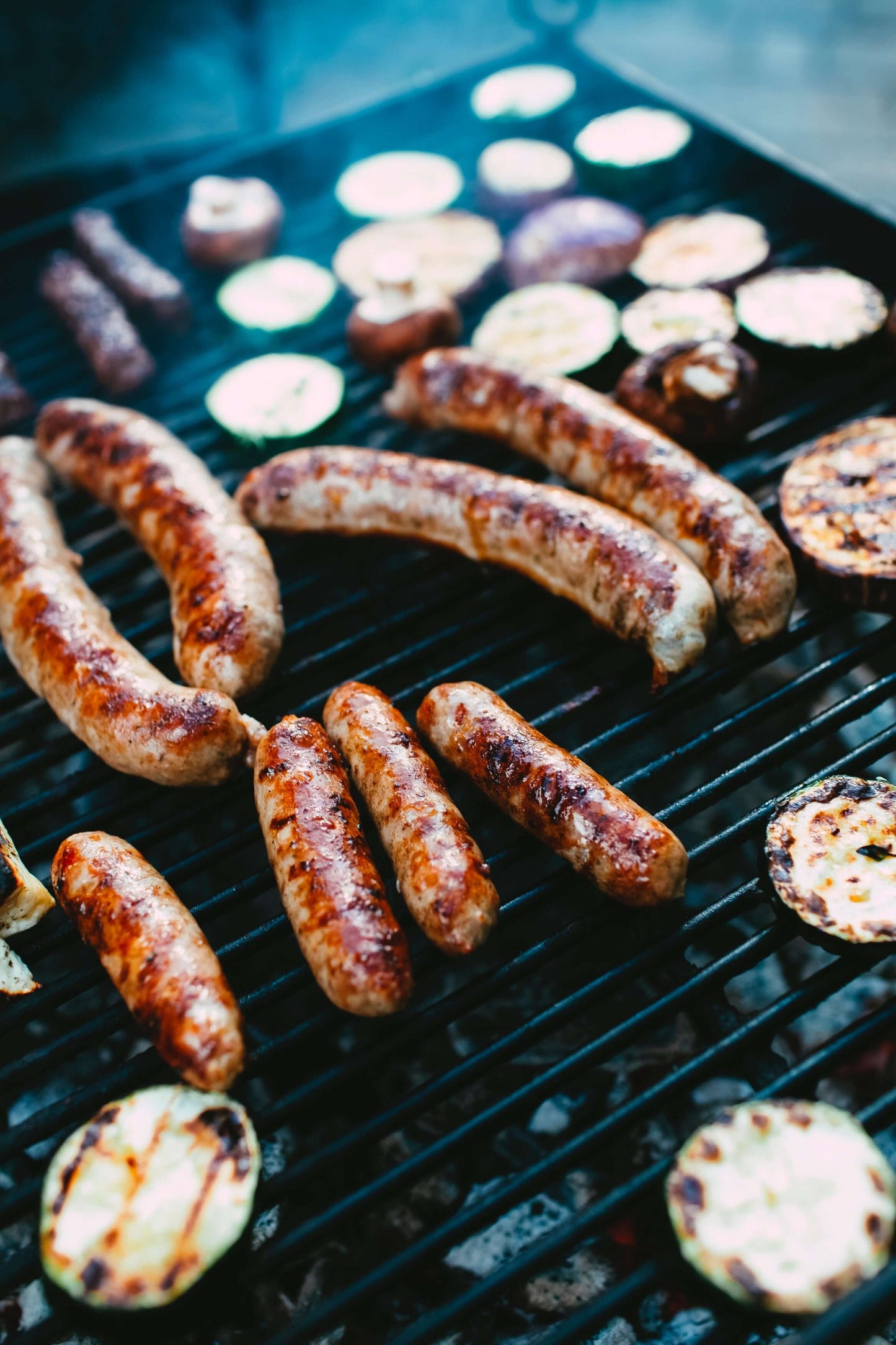 Bison Frying Sausage